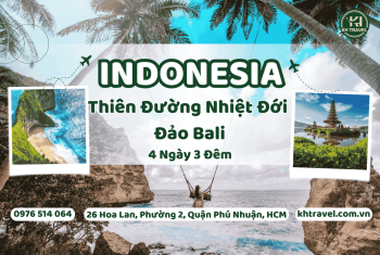 Tour Du Lịch Thiên Đường Nhiệt Đới: HCM - Đảo Bali - Indonesia 4N3Đ – Khách Sạn 4*